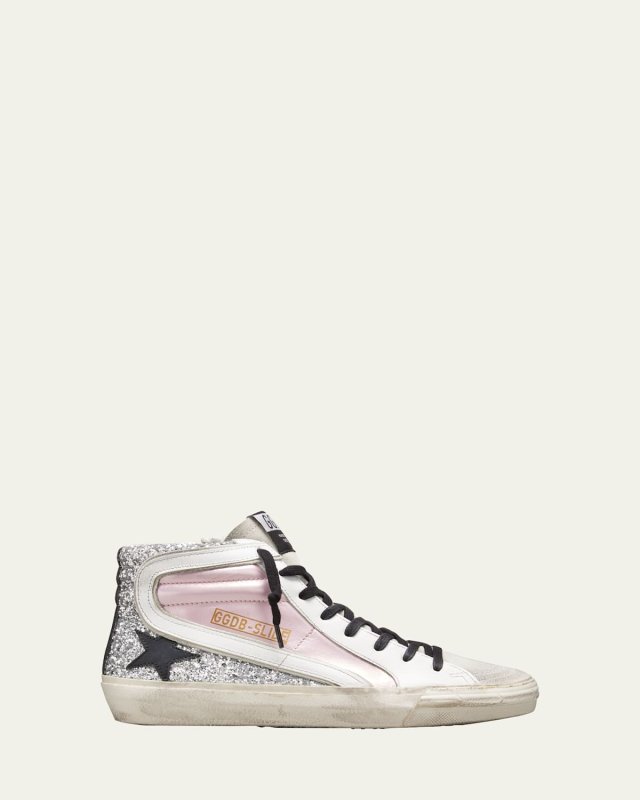 Glitter Mid-Top Sneakers
